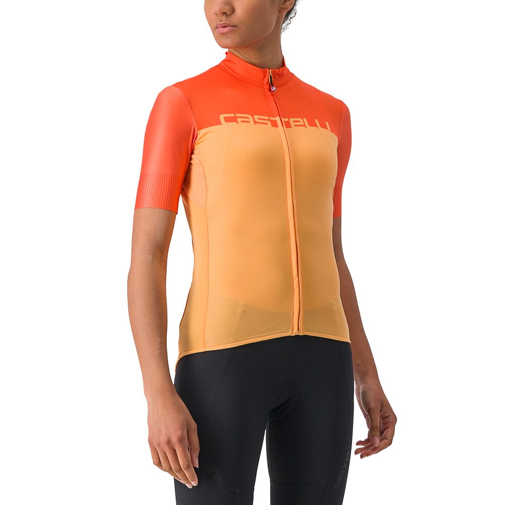 Castelli Velocissima Radtrikot Damen soft orange