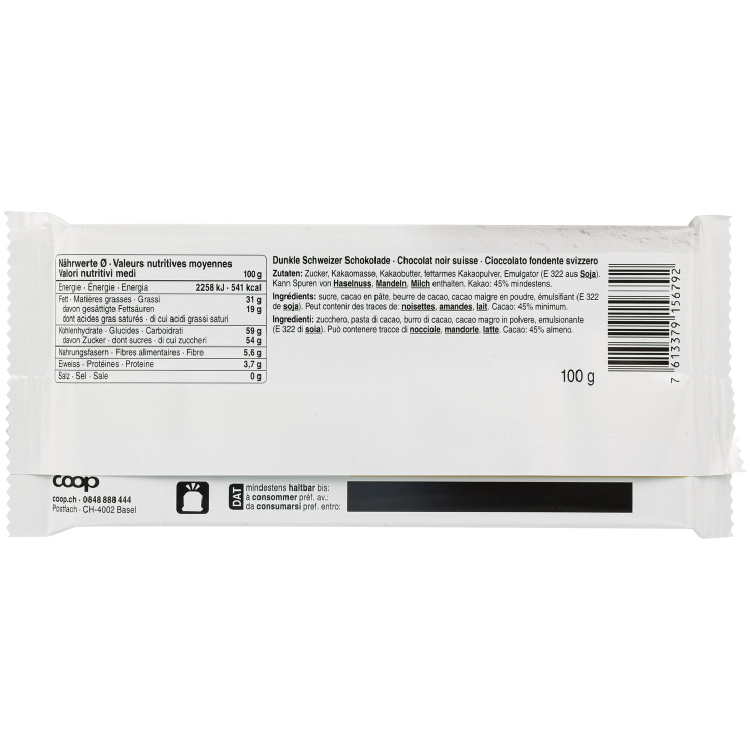 Prix Garantie Fairtrade Tafelschokolade Noir