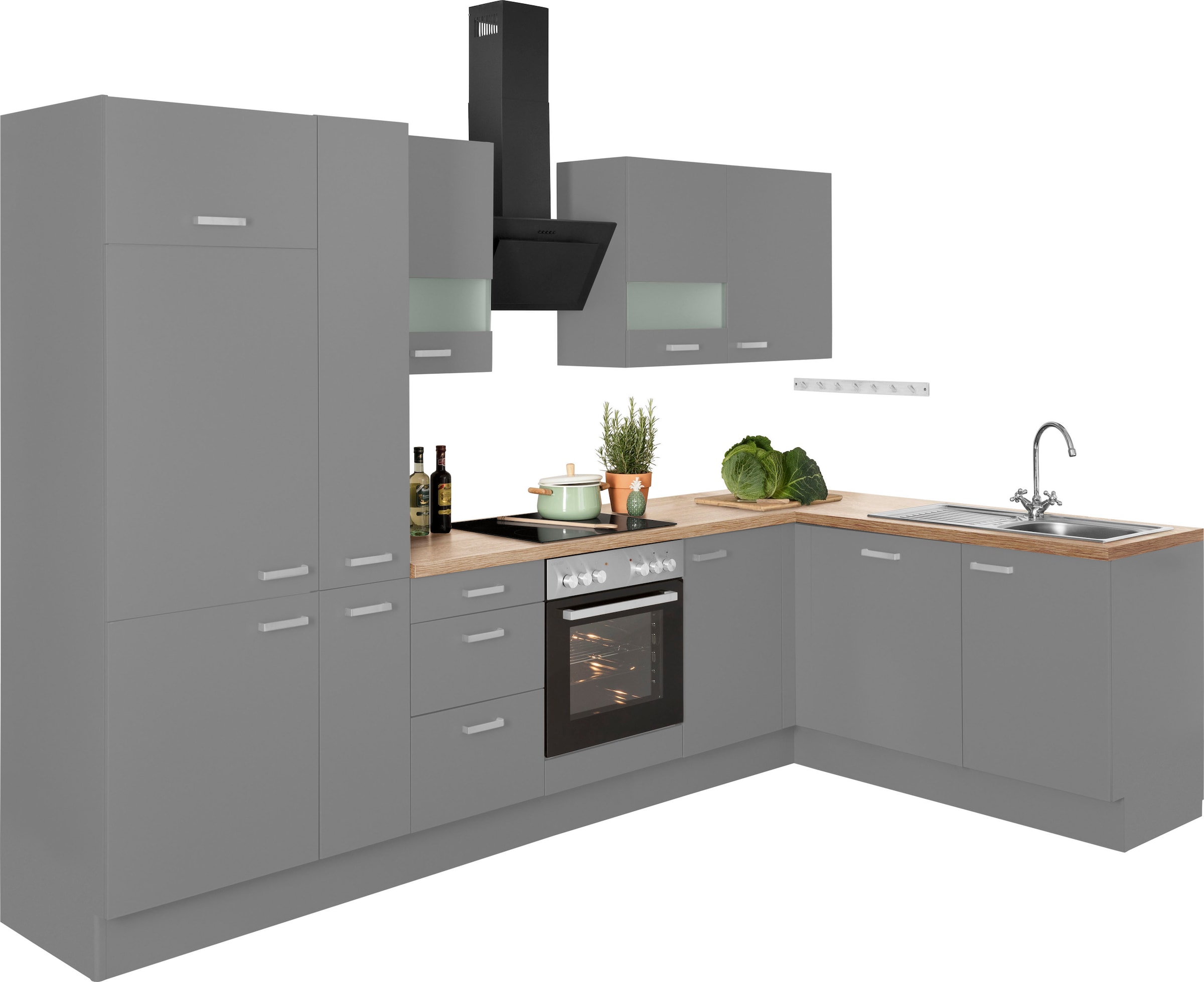 OPTIFIT Winkelküche »Parma« ohne E-Geräte, Stellbreite 315 x 175 cm