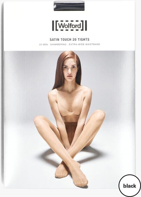 zwarte wolford panty's satin touch 20 tights