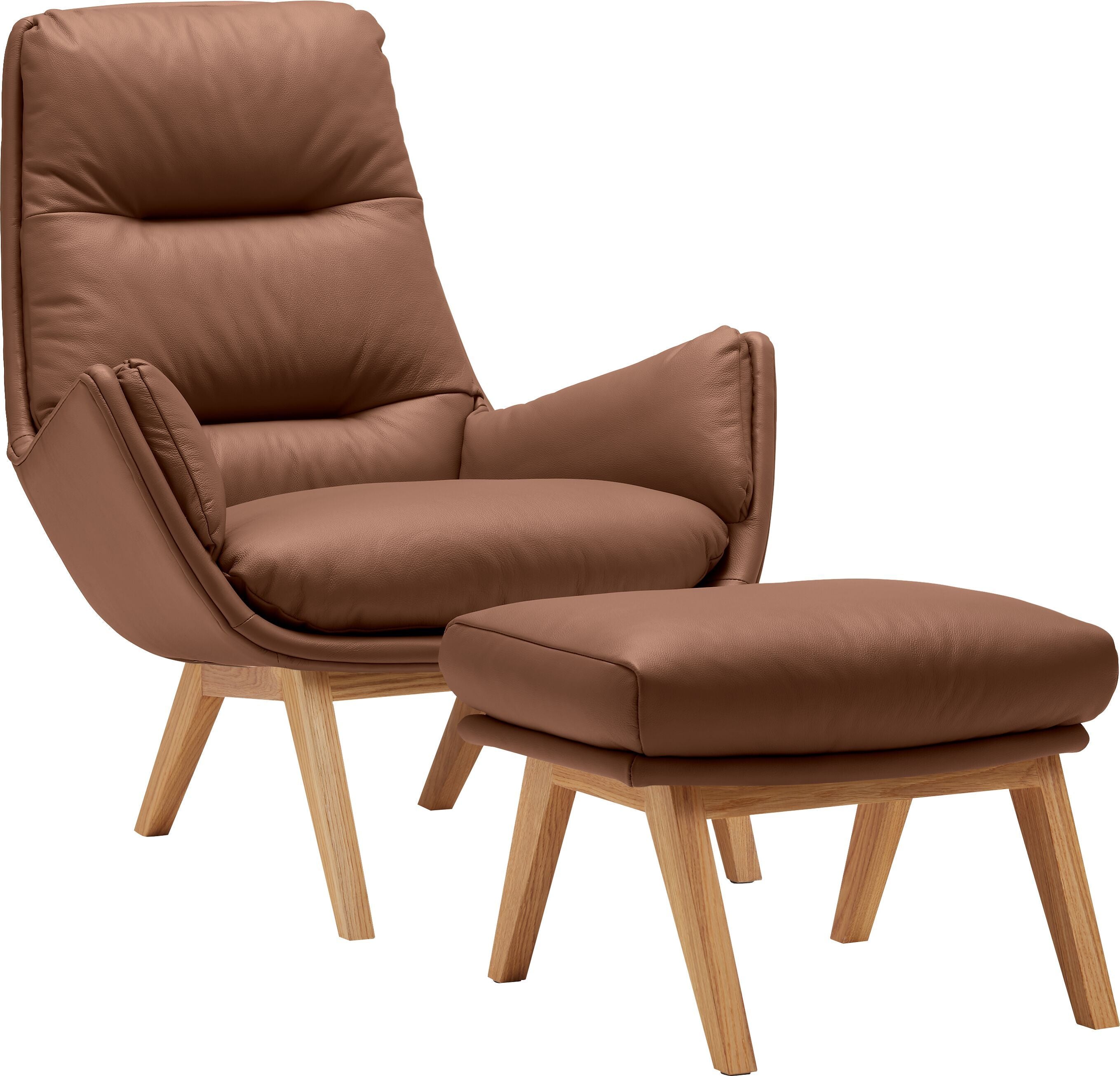 ANDRES Sessel - Braun / B: 83.0 cm x T: 94.0 cm x H: 97.0 cm