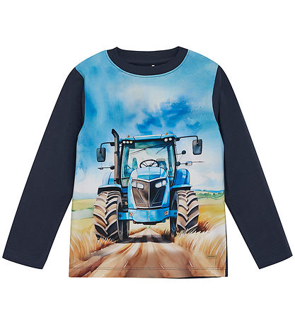 Minymo Bluse - Blue Nights m. Print