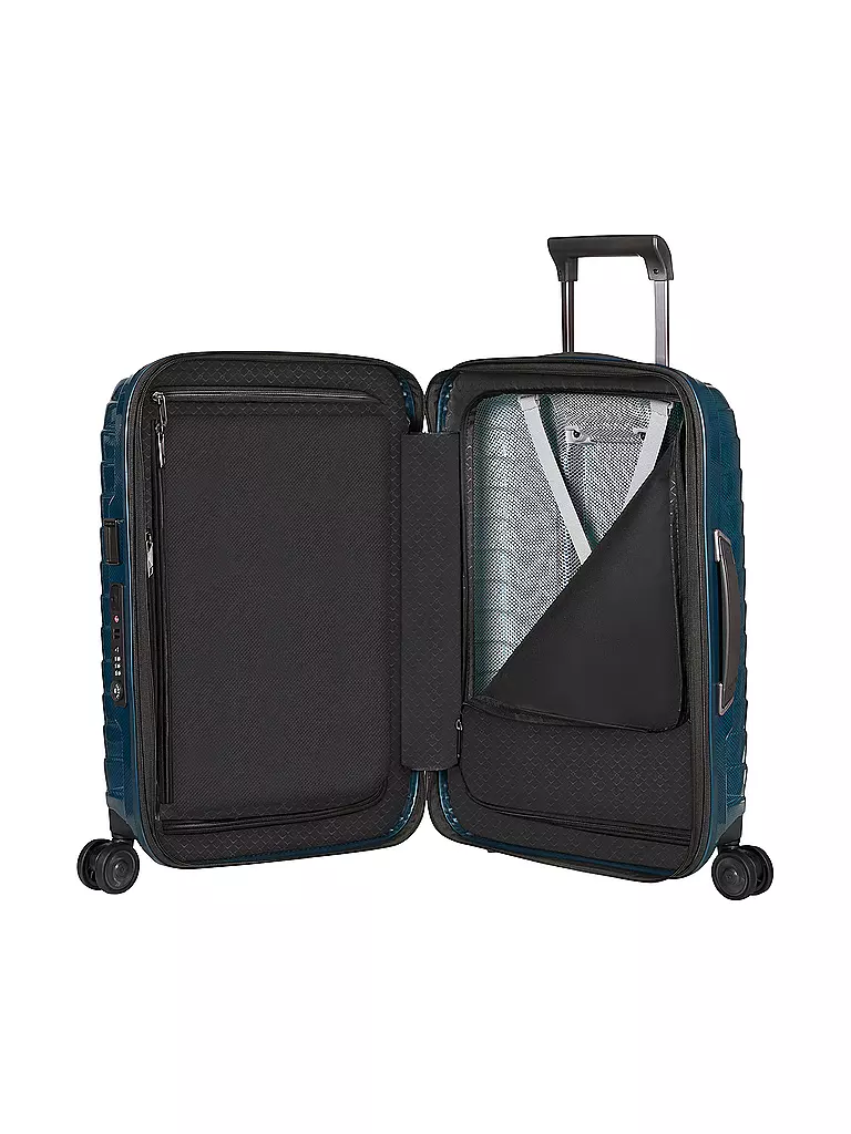 SAMSONITE Trolley Proxis Spinner 55 erweiterbar Petrol Blue petrol