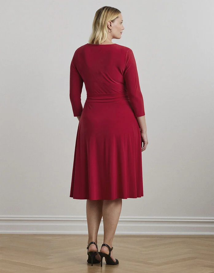 Lauren Ralph Lauren MID WEIGHT MJ-DRESS Festive red
