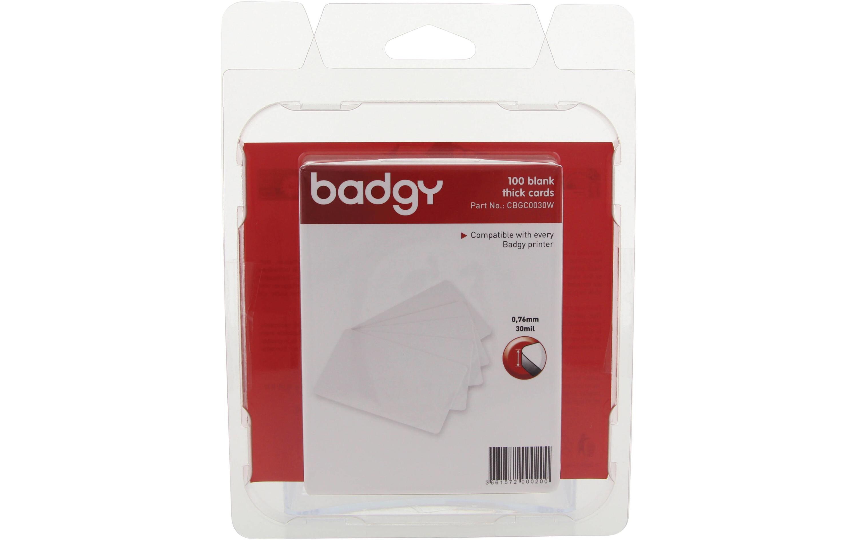 Karte(n) 0.76 mm 100 StückVerbrauchsmaterial für Badgy100 und Badgy200