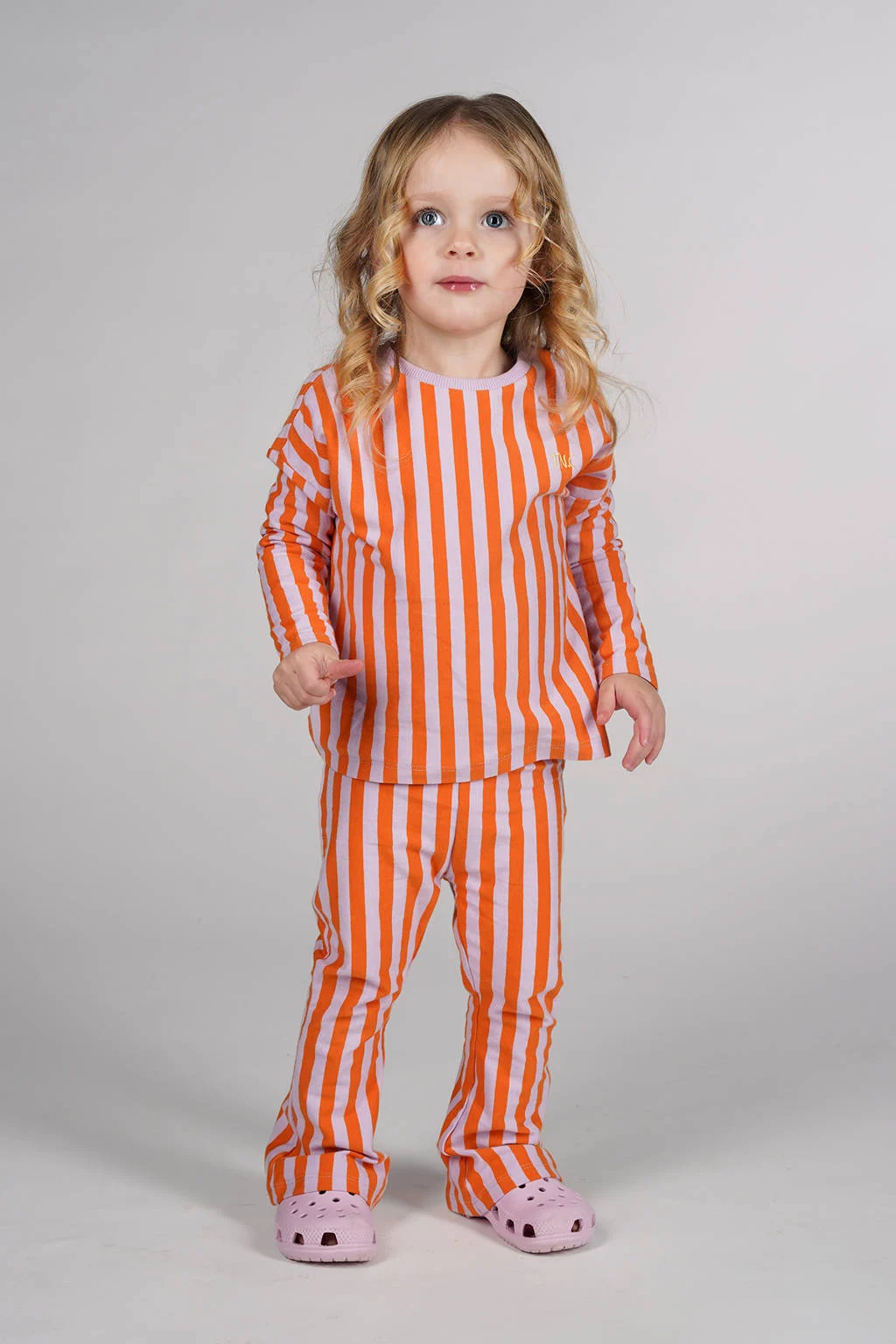 The New Chapter flared broek oranje