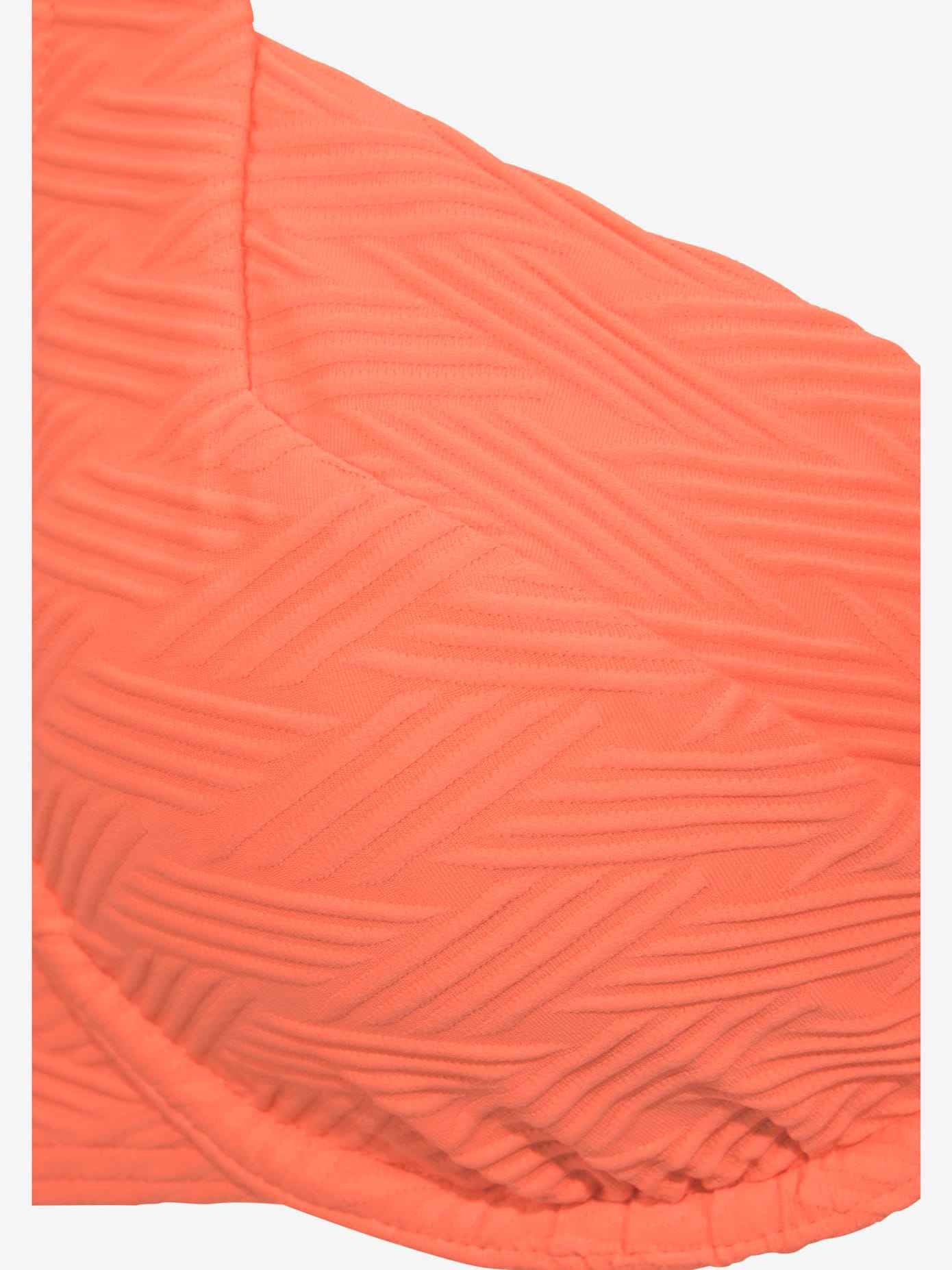 Haut de maillot de bain à armatures matière structurée aux couleurs tendances