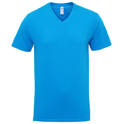 Camiseta Gildan Premium de Manga Curta com Decote em V