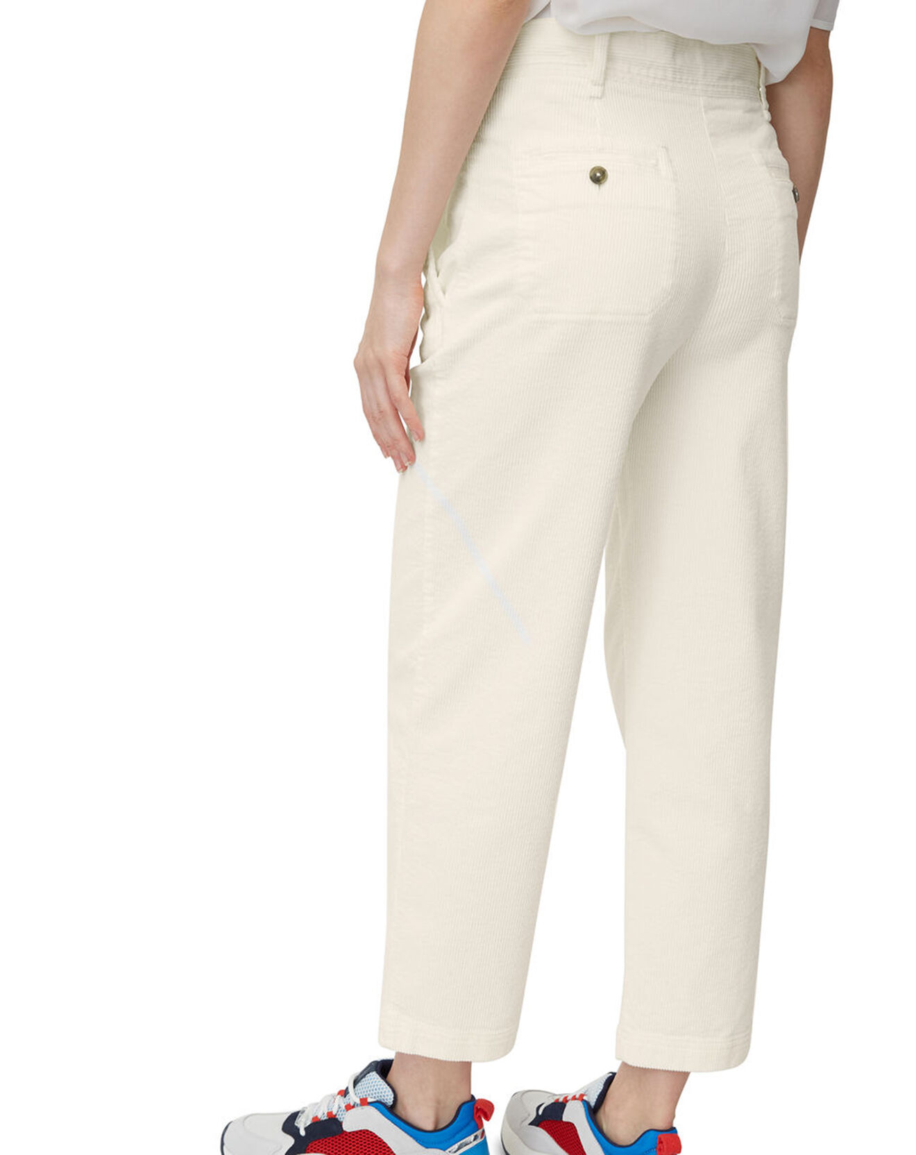 Marc O'Polo Pantalon en Velours côtelé Nerve blanc