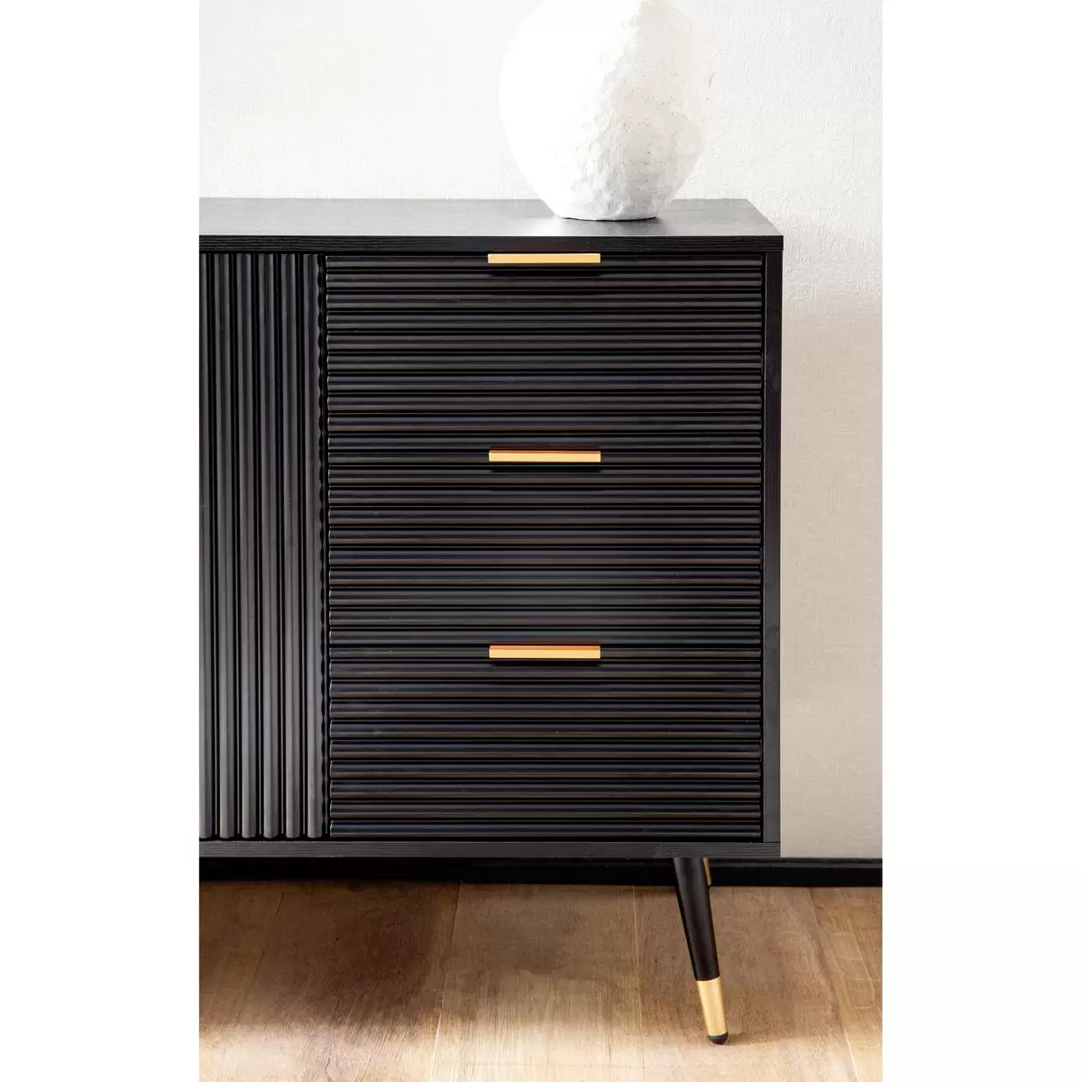 Sideboard Sesma gold,schwarz
