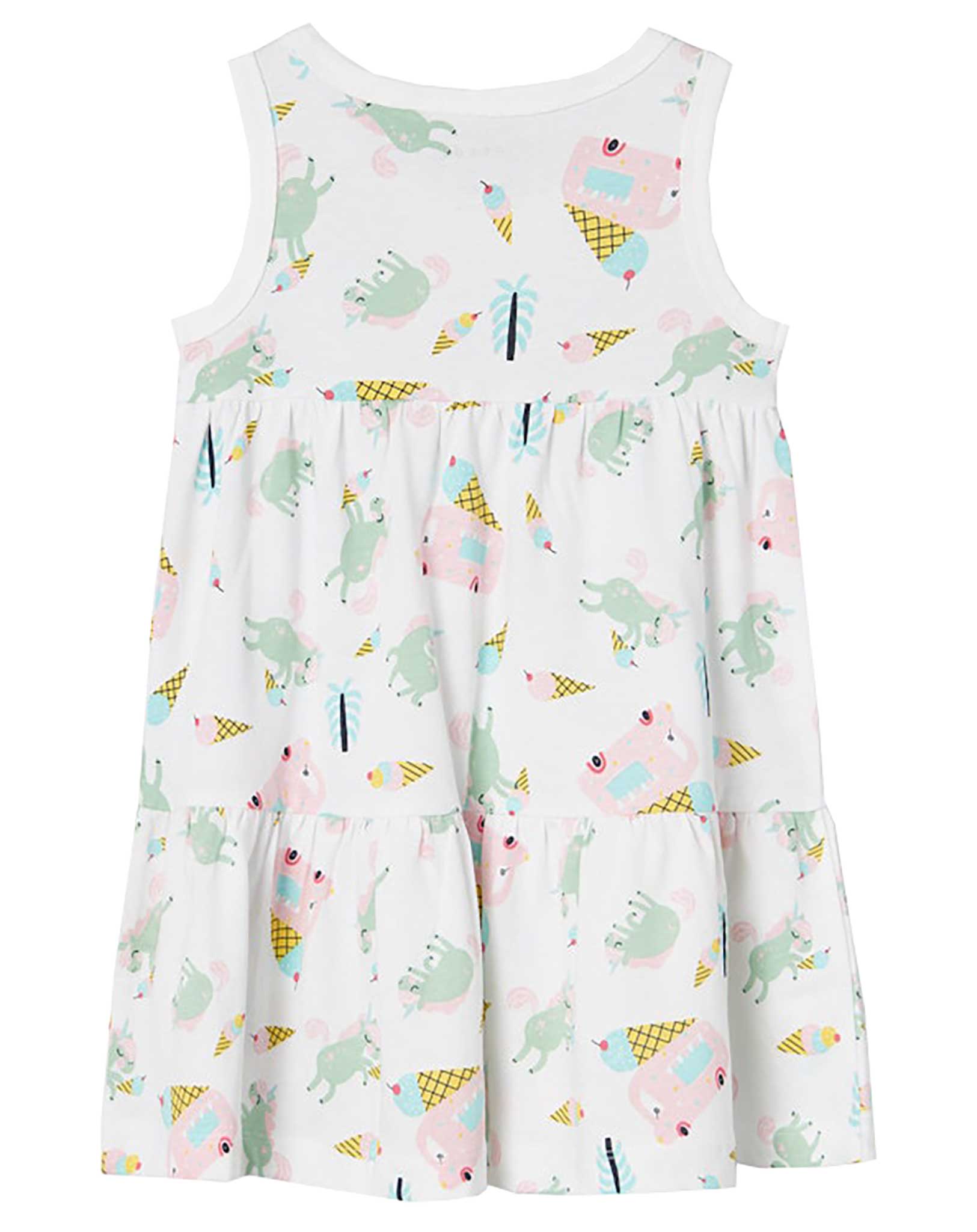 Kleid NMFVIGGA SPENCER UNICORN DREAM ärmellos in bright white