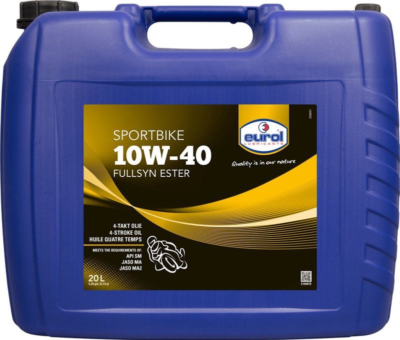 Eurol - Sportbike - Volsynthetische MotorOlie - 10W-40 - 1L