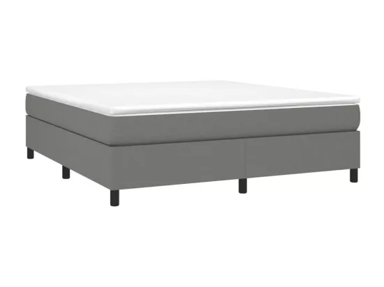 Sommier à lattes de lit Gris foncé 180x200 cm Tissu