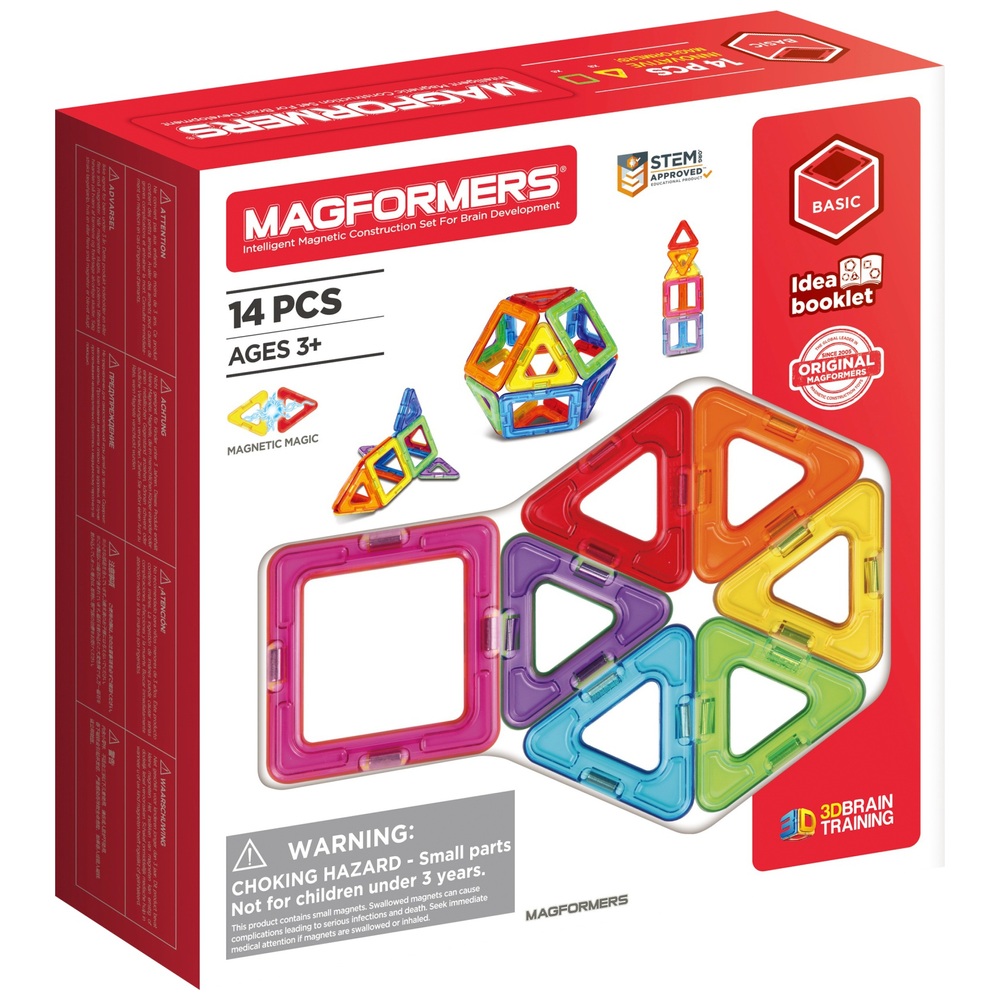Magformers 14-teiliges magnetisches Konstruktionsset