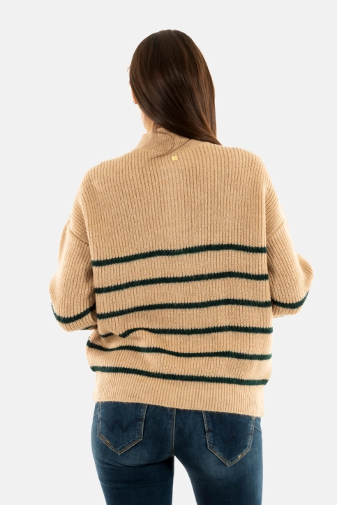 Pull hiver lola espeleta pu606w24 451 tapioca/forest