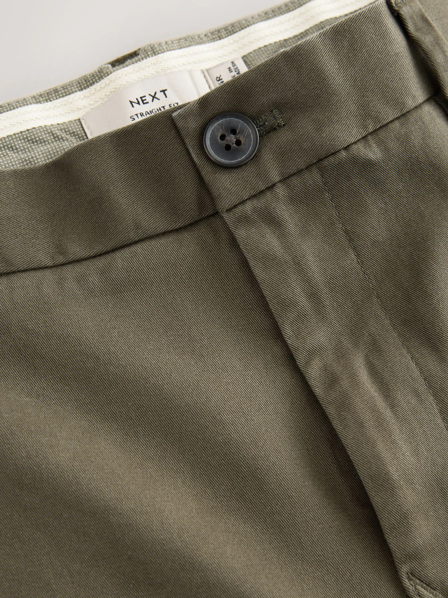 Olijfgroen - Slim Fit - Stretchy chino