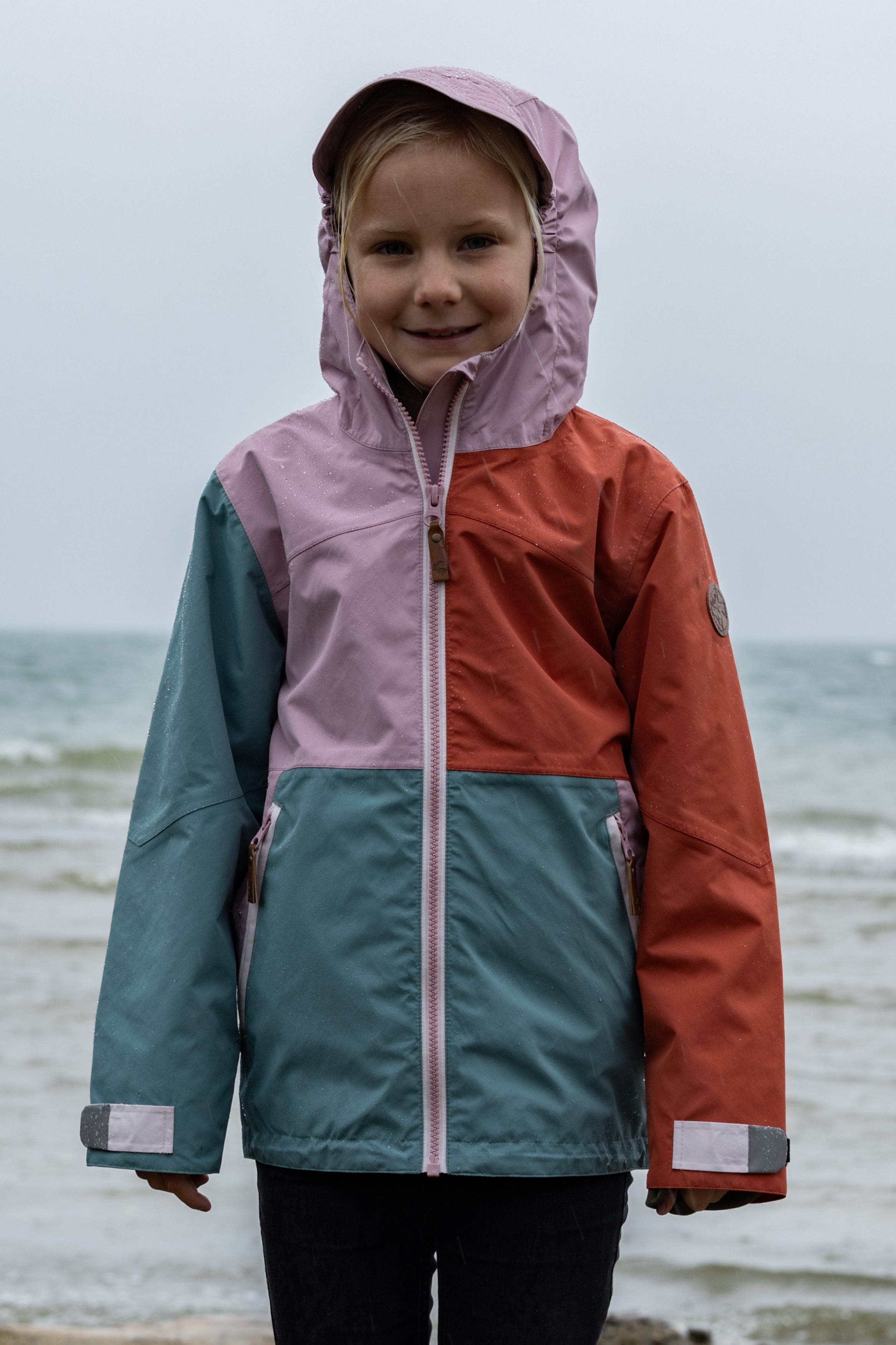 Kinder Regenjacke Wynn mauve shadows