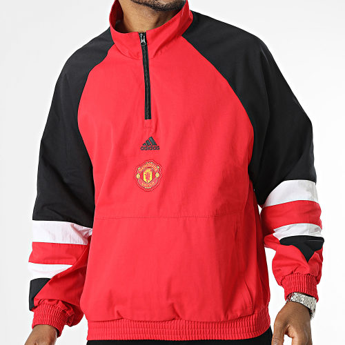 Veste Col Zippée Manchester United Icon HT2000 Rouge