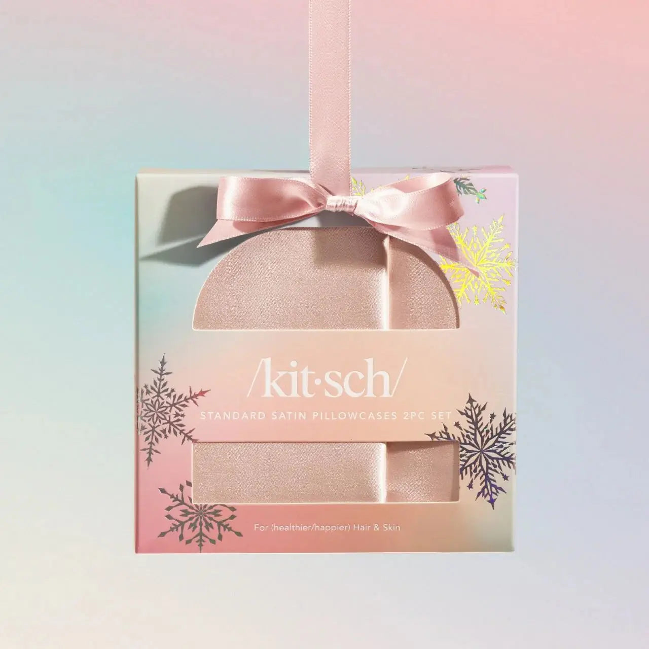 Holiday Standard Pillowcase 2 Piece Set Blush