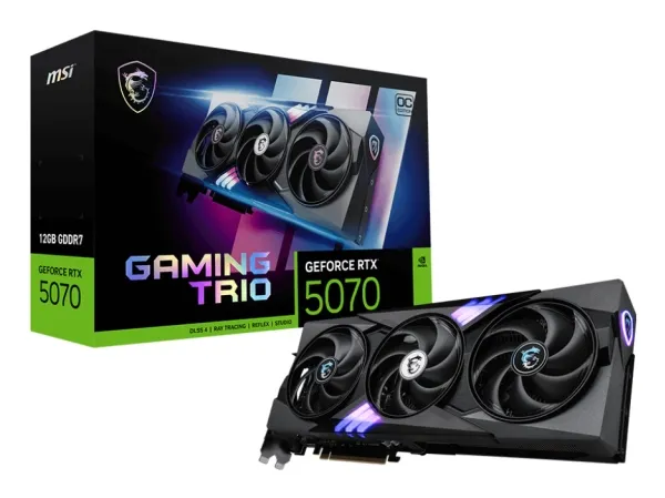 MSI GeForce RTX 5070 12G GAMING TRIO OC - Grafikkort - GeForce RTX 5070 - 12 GB GDDR7 - PCI Express 5.0 - 3 x DisplayPort, HDMI