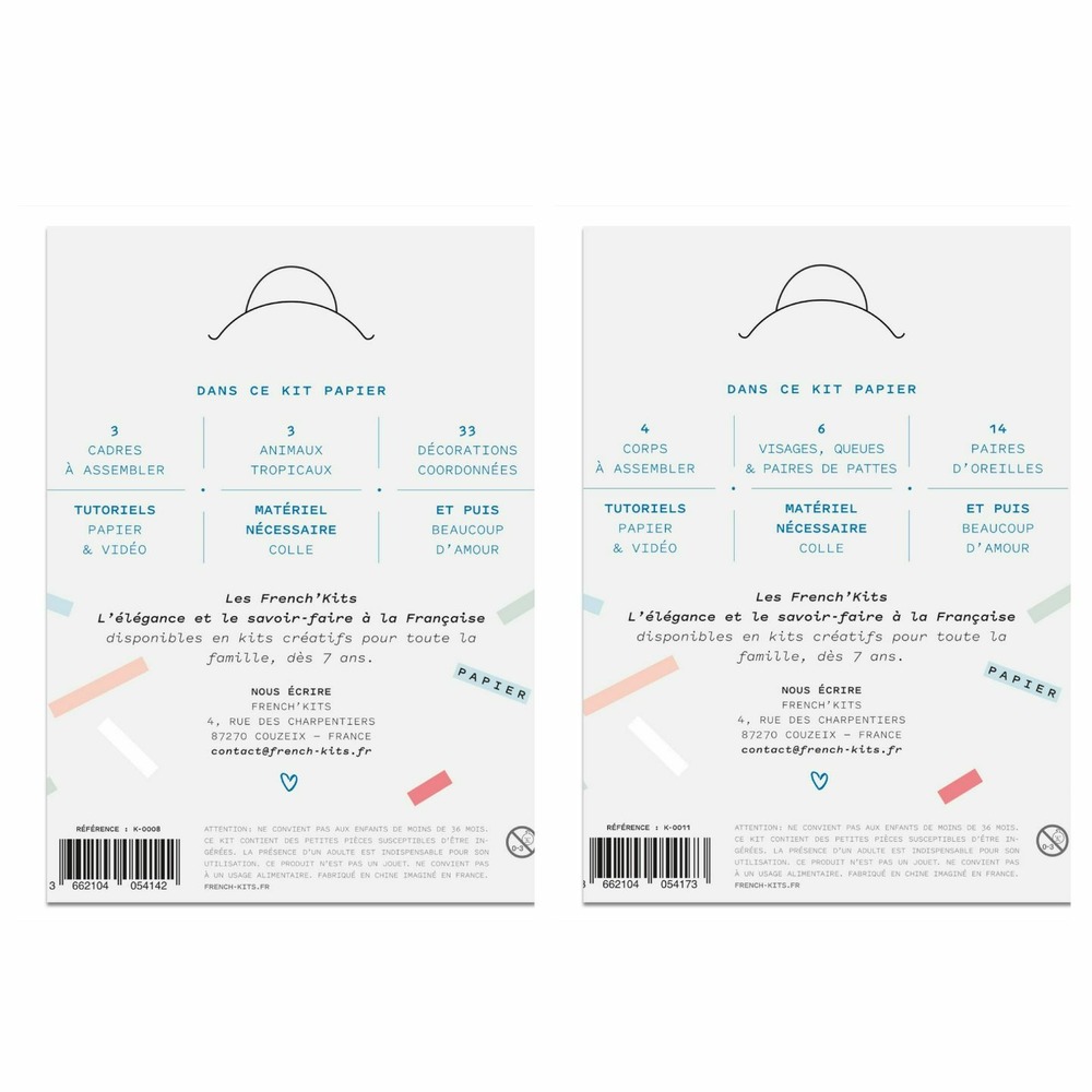 2 coffrets diy papier - 8 marque-pages