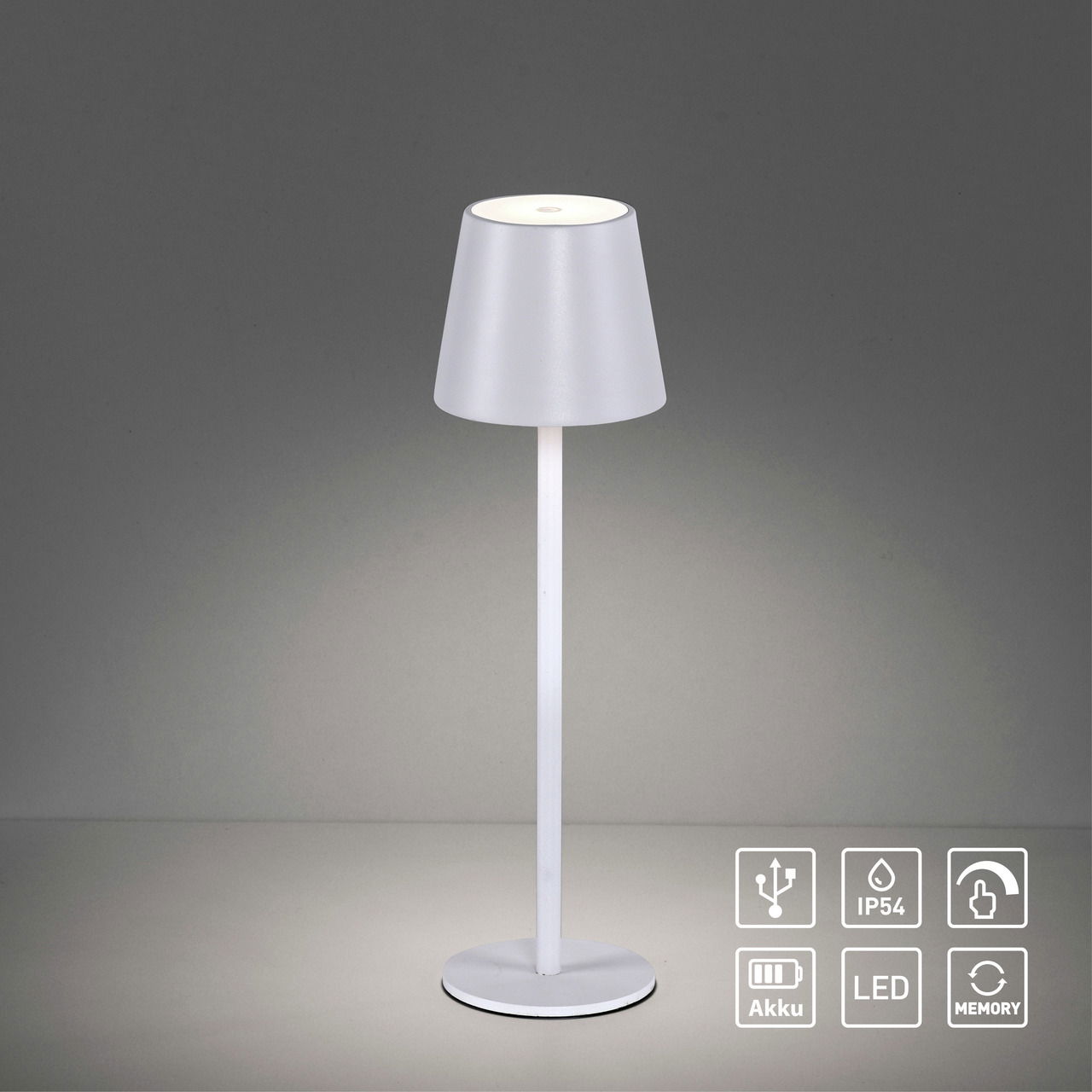 Just Light Akku-Tischleuchte EURIA EURIA