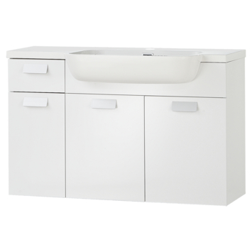 Differnz Fabulous onderkast met wastafel 100 cm hoogglans wit