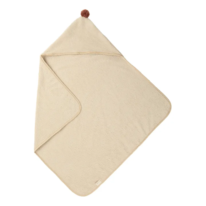 Nobodinoz Cape de bain So Cute en coton bio | Sable
