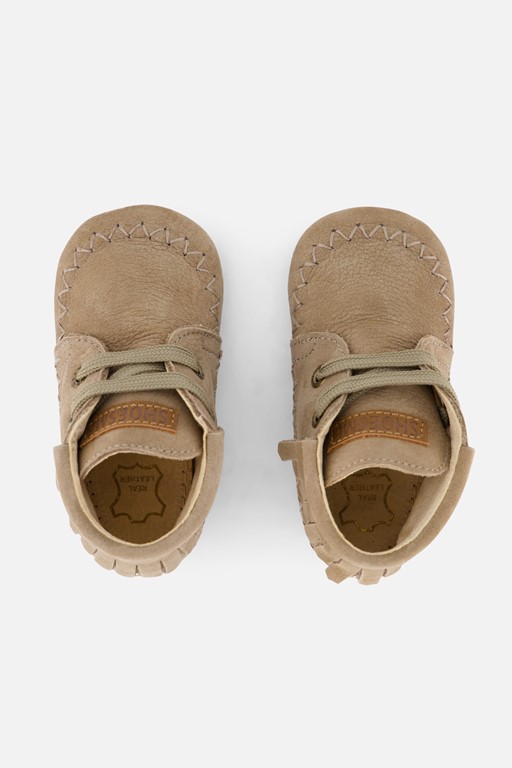Shoesme Babyschoenen taupe Leer