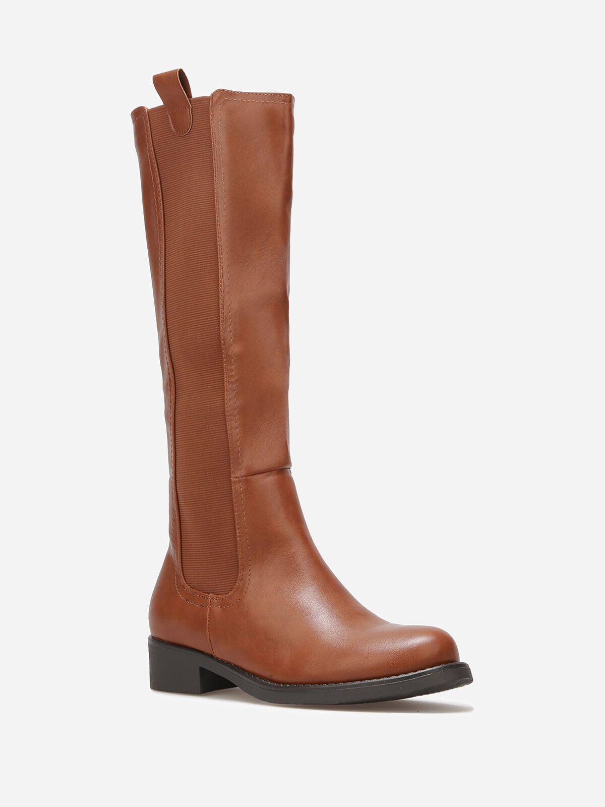 Bottes Chelsea style cavalières- Camel