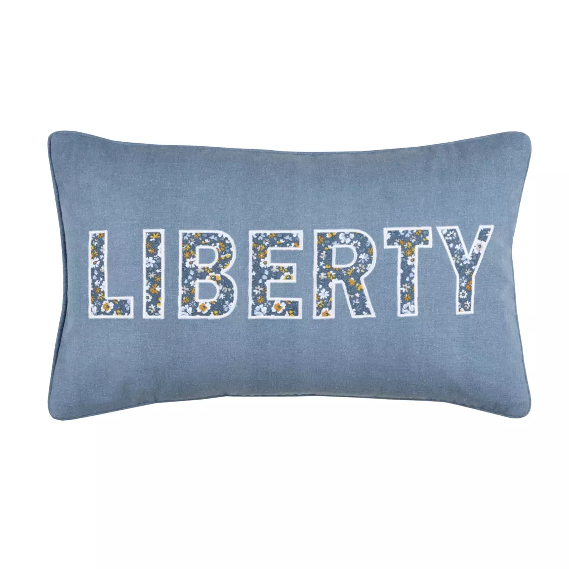 Coussin rectangulaire (50 cm) Apolline Bleu