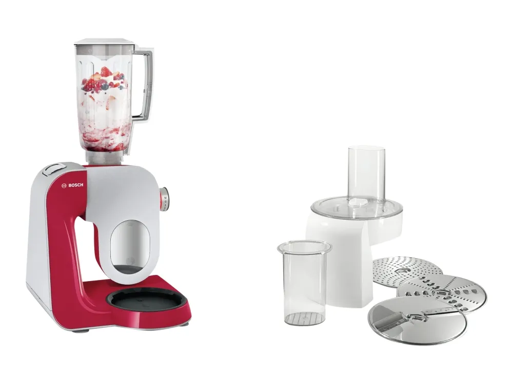 Bosch MUM5 CreationLine MUM58720 - Køkkenmaskine - 1000 W - dybrød/sølv