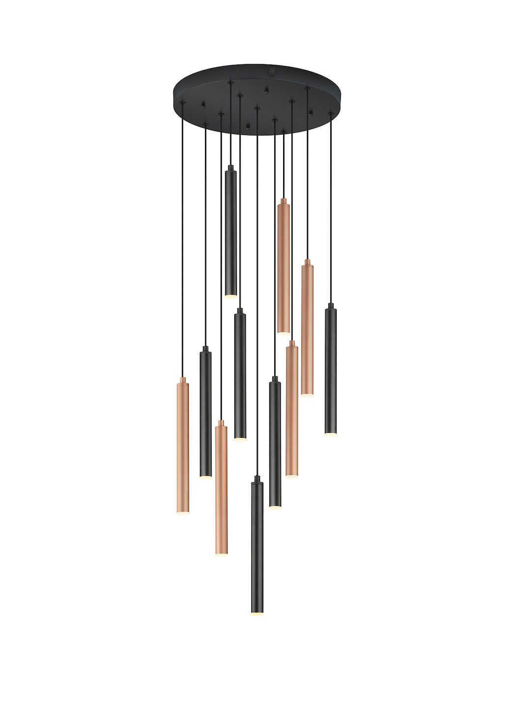Musterring LED Pendelleuchte 11-flg MR CALINA schwarz /coffee