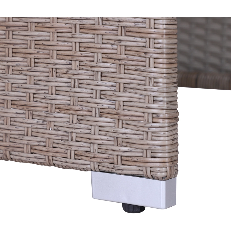 Outsunny Rattan Gartensitzgruppe als 6-teiliges Set creme