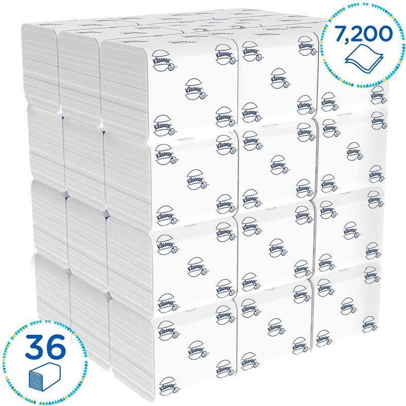 Papier toilette en paquet double épaisseur Kleenex 8408 - 36 x 200 feuilles