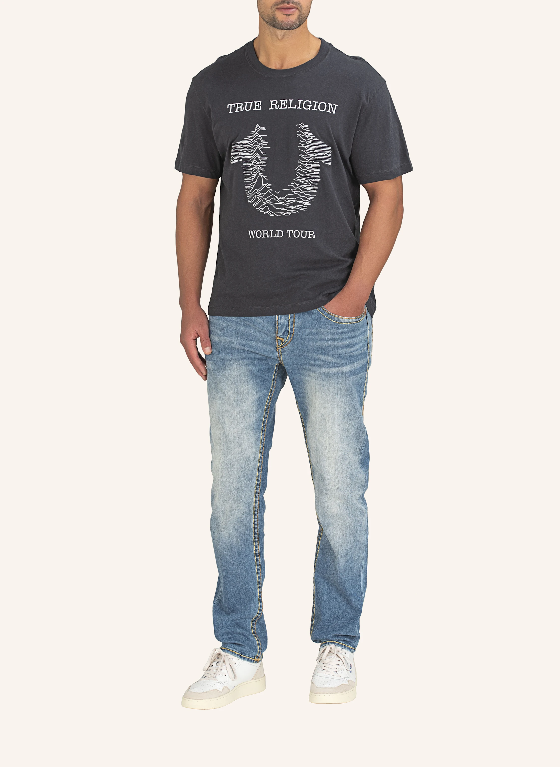 TRUE RELIGION T-ShirtEMBRO RADIO WAVE