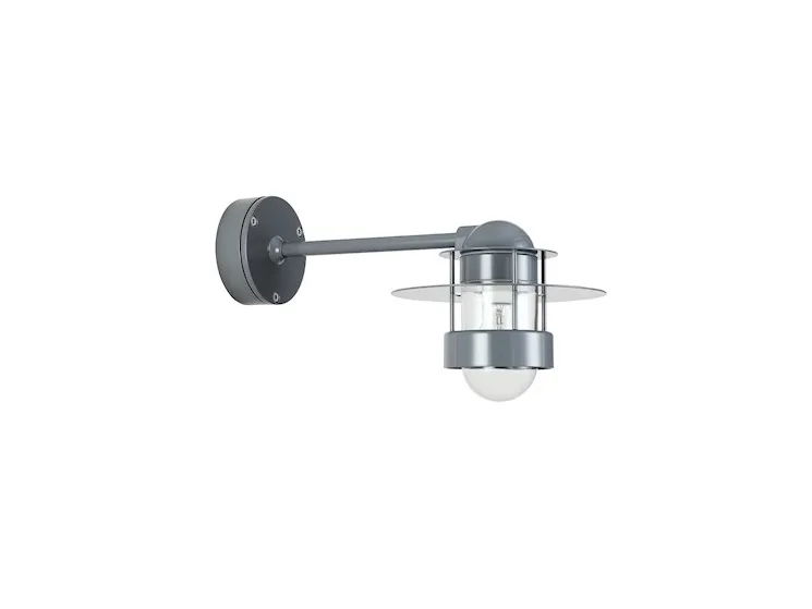Louis Poulsen Albertslund Short - Væg/loftslampe - E27 - 100 W - klar, galvaniseret