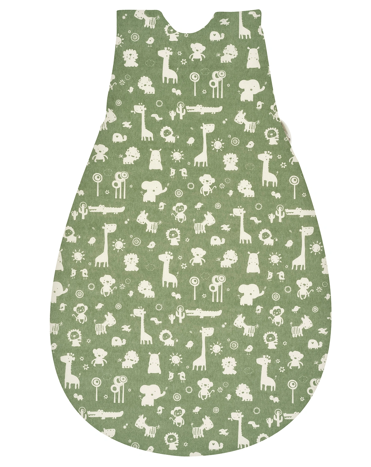 Schlafsack BABY-MÄXCHEN® – GRANITE ANIMALS in grün