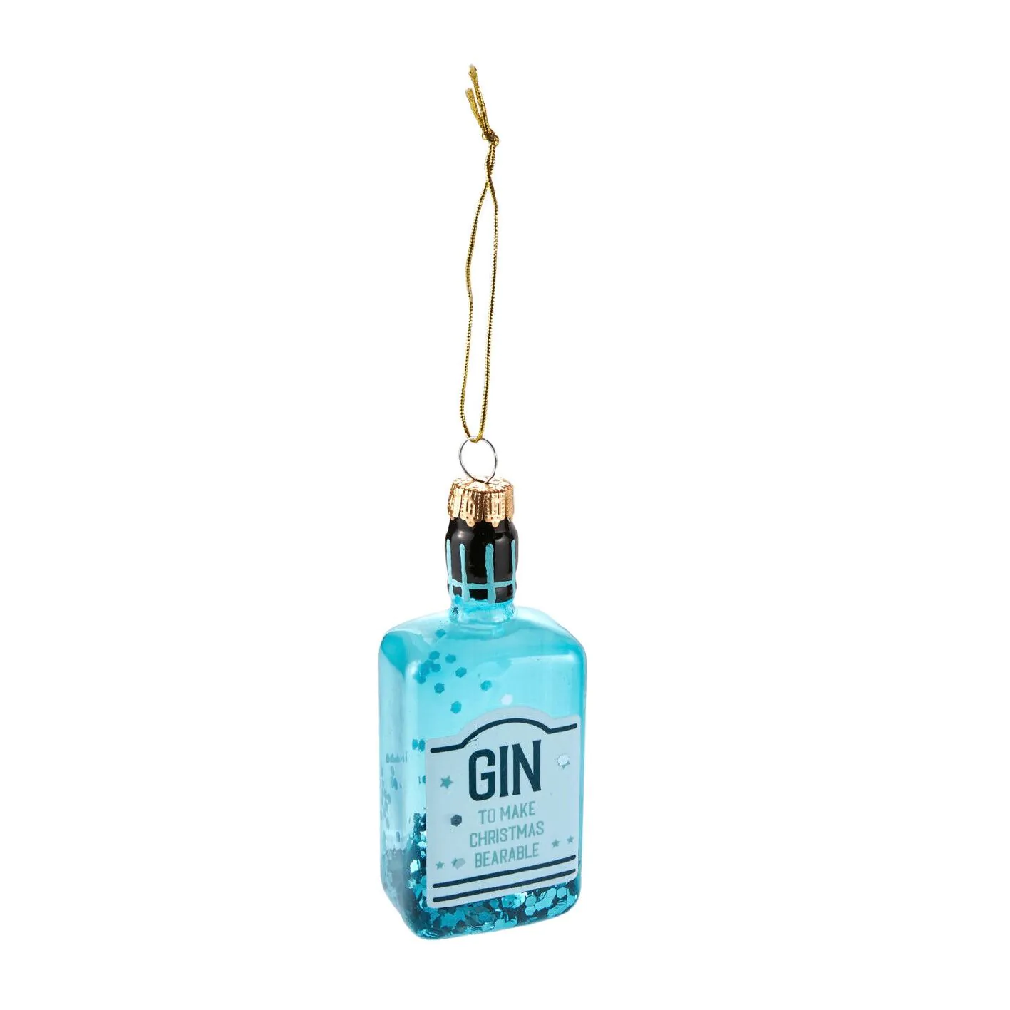 Anhänger Fancy, bunt, Gin/blau, 11 cm