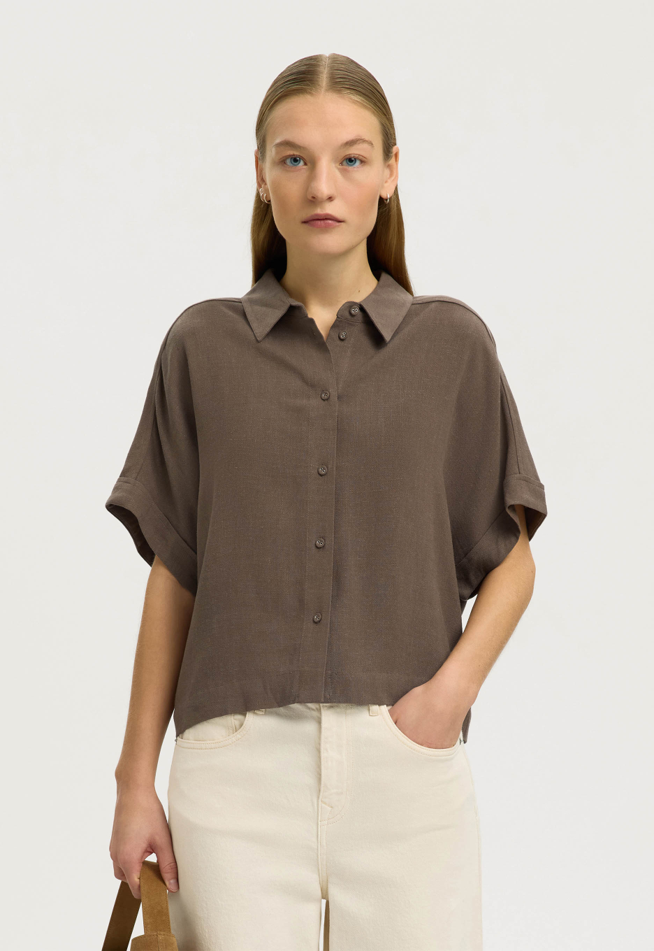 Selected Viva Cropped Blouse