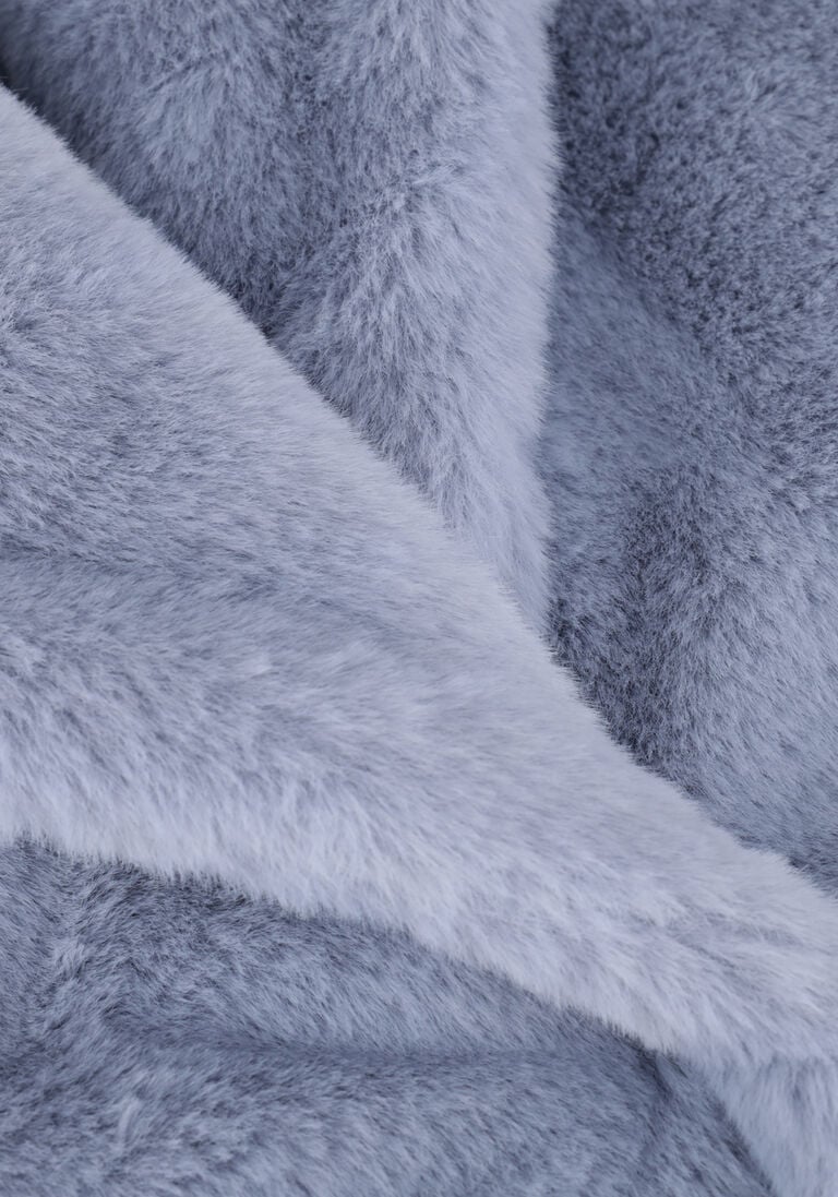 NOTRE-V blauwe notre-v faux fur jas fur coat short