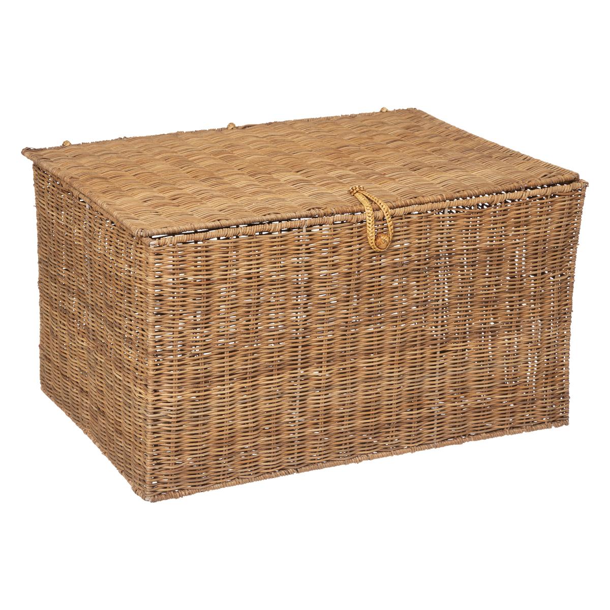 MALLE ROTIN CARMEN NATUREL D.42X30.5X25.5CM