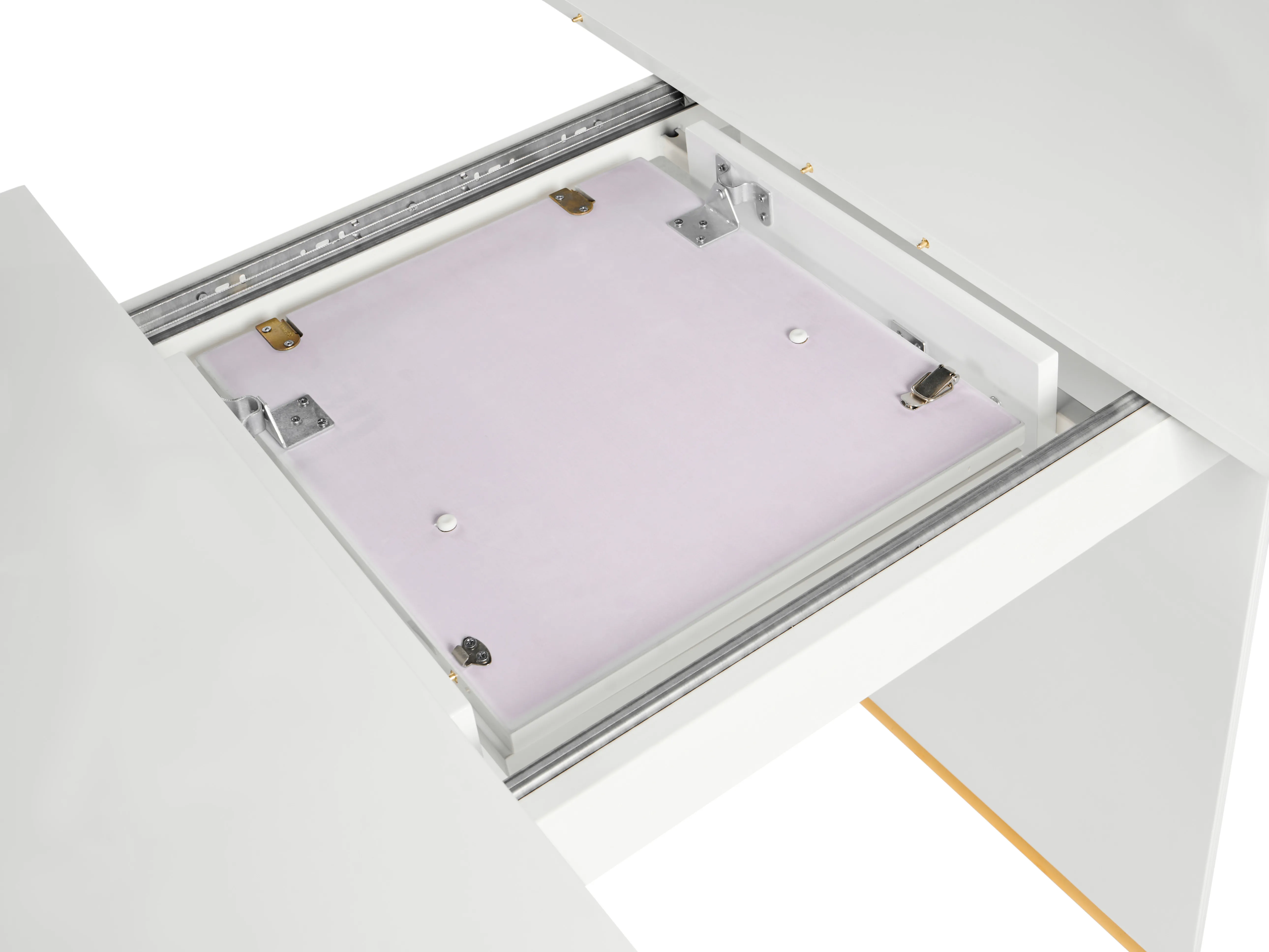 Eettafel uitschuifbaar DULVERTON Wit 90 cm 160/200 cm