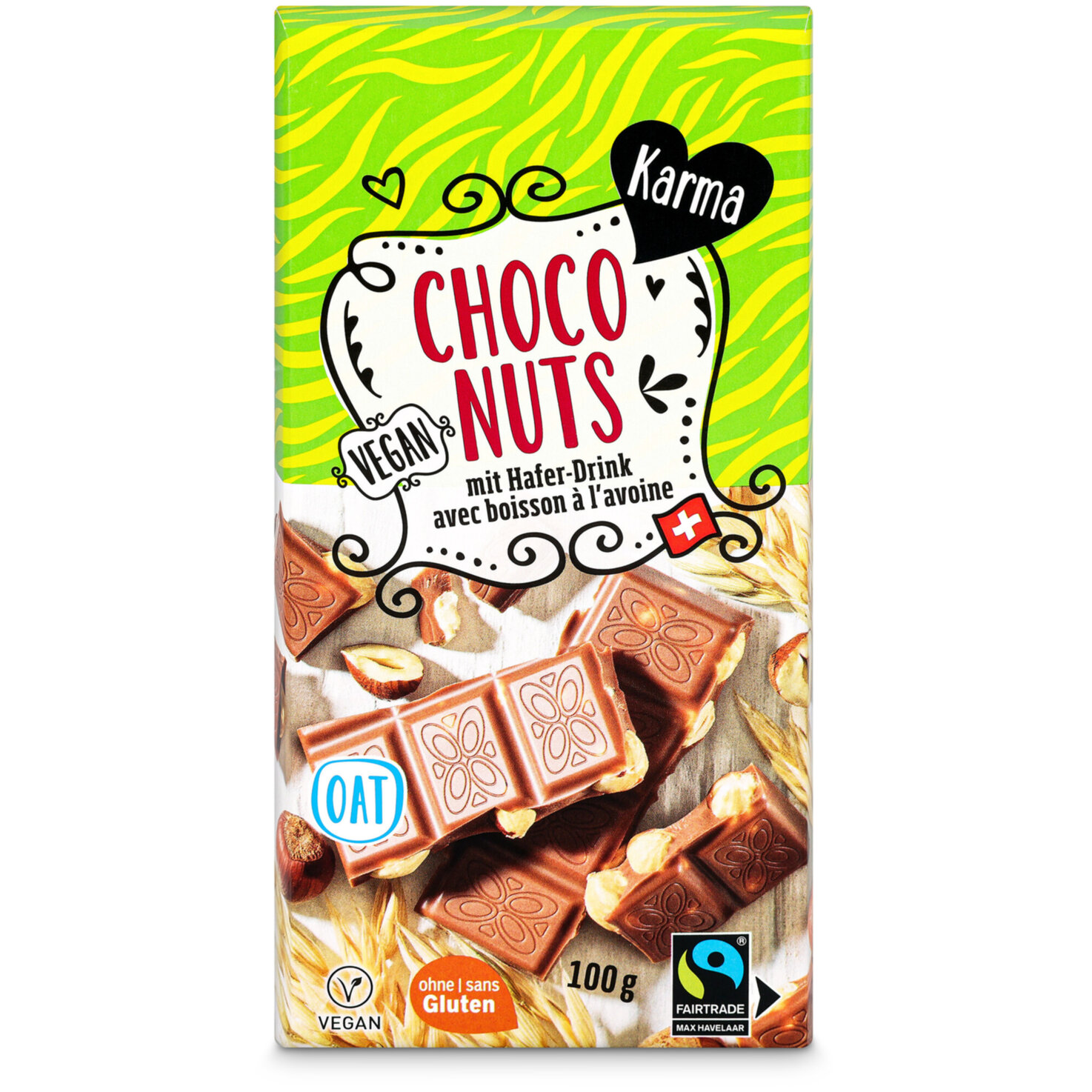 Karma Fairtrade Tafelschokolade Choco Nuts