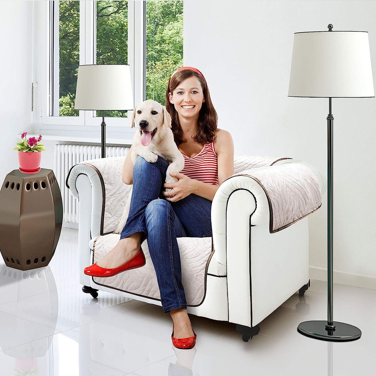 Starlyf® Sesselschoner, wasserabweisend, wendbar Sofa Cover