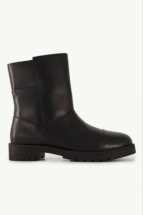 Leder-Boots, Ziernähte, Wechselfußbett, Weite H