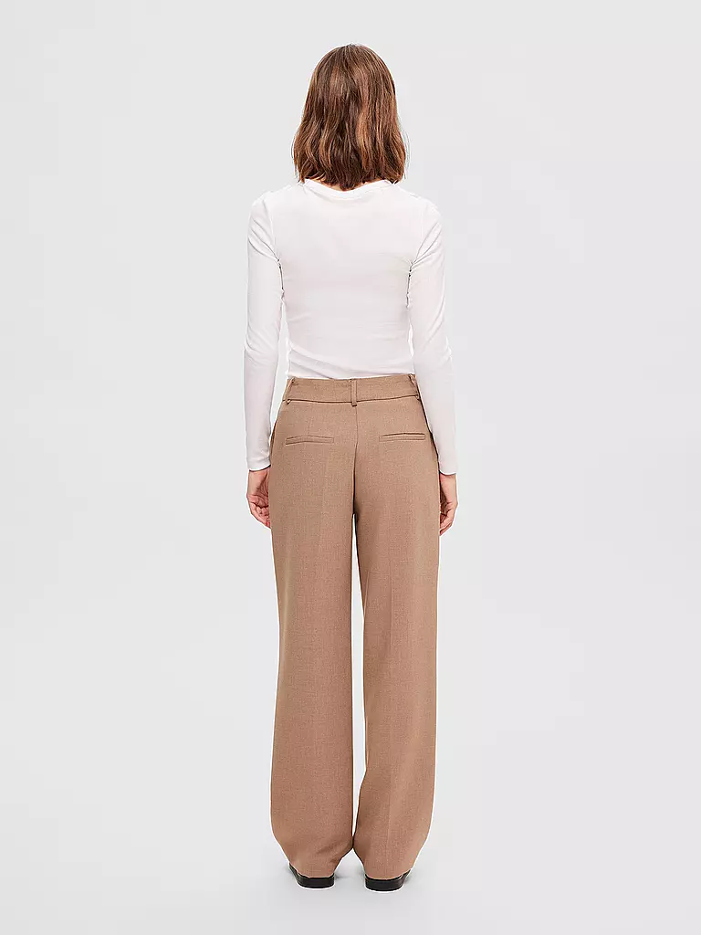 SELECTED FEMME Langarmshirt SLFDIANNA  weiss