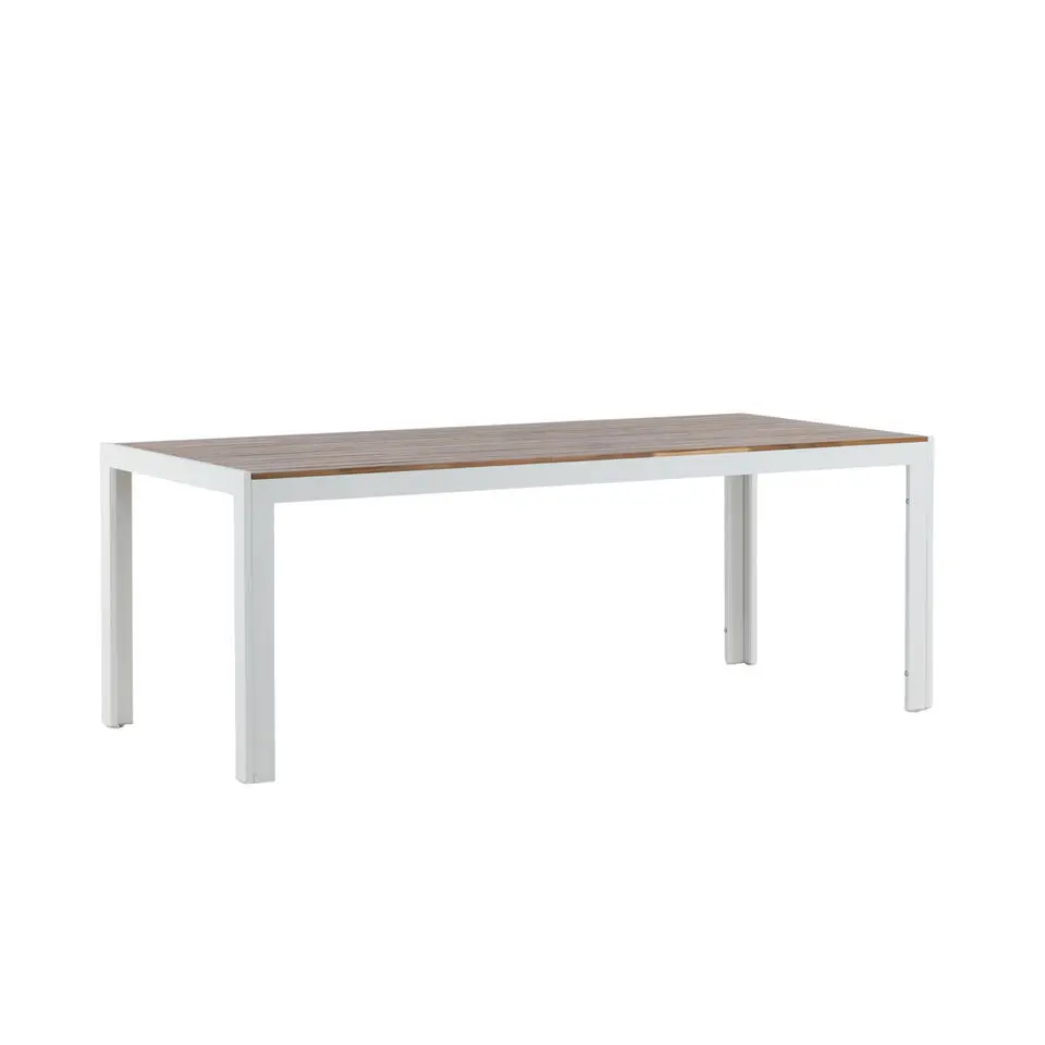 Tuintafel Acaciahout/Metaal - 200x100x76cm - Bois