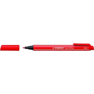 STABILO PointMax - Feutre d'écriture - pointe moyenne - rouge carmin
