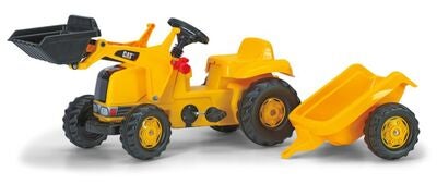 Rolly Toys Gravemaskin med Henger Cat Gul
